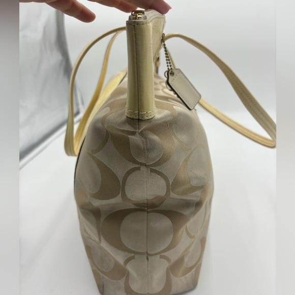 COACH Logo Monogram Large Shoulder Bag - Picture 5 of 14